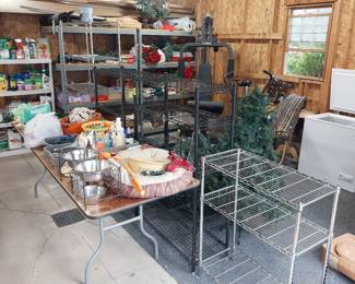 pet supplies, wire racks, chest freezer, garden supplies, Impex Powerhouse gym, exercise bike