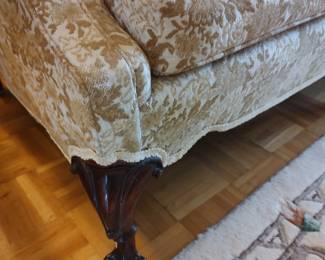 Camel Back Parlor Sofa Ball & Claw Foot