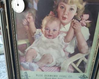 Blue Diamond Coal Co. Advertising w/Coal Script
