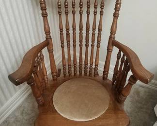 Antique Oak Rocking Chair