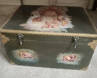 Vintage Decopage Jewelry Box