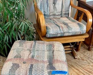 Vintage Glider Arm Chair $85 Glider Footrest$45