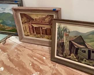 Vntg framed paintings $15-25 ea