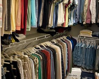 Men’s short sleeve T-shirt and golf shirts, long sleeve, casual and jeans size large/36