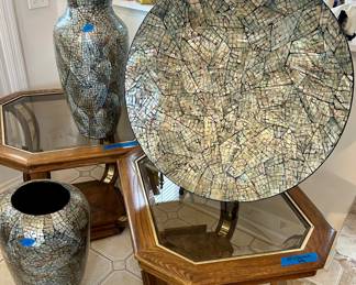 Pier one: lipped vase $35, round plate and standard tall vase $25 each