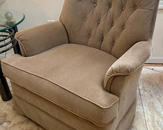 Oatmeal upholstered Arm Chair 31”w x 30”d x 18.5” floor to seat $65