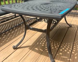 42 x 24 x 19”h metal patio coffee table $115