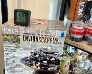 Homedics enviroscape rock fountain in box $10