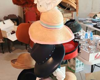 Vintage and modern hats