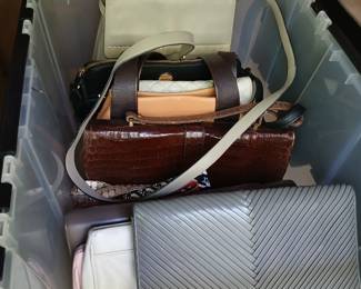 Vintage and modern purses