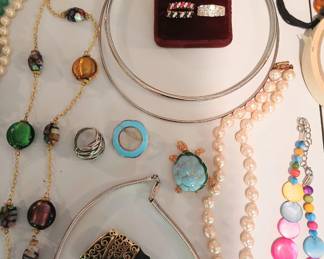 Sterling and costume jewelry
