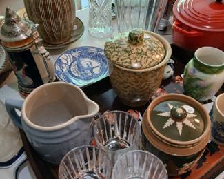 Misc pottery and glass 