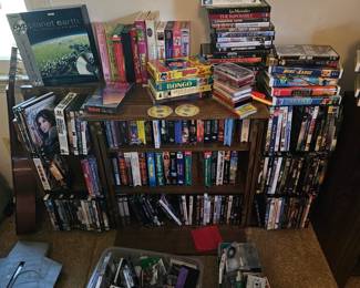 Tons of DVD, CD, and VHS!!!!!!