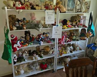 Lots of stuffed animals