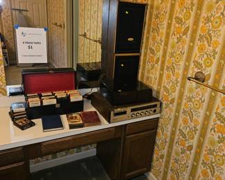 Vintage electronics and 8 track tapes