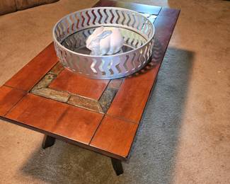 Great slate inlay coffee table