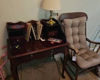 Rocker and Small desk/vanity