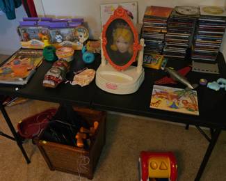 CD'S and vintage toys