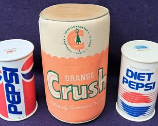 PEPSI BANKS ORANGE CRUSH PILLOW