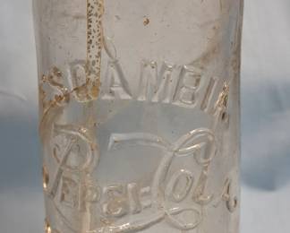 RARE ANTIQUE ESCAMBIA PEPSI BOTTLE FLORDIA AS IS REPAIRED