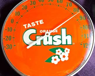 ORANGE CRUSH THERMOMETER GLASS LENS