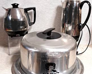 CAKE PLATE COFFEE POTS