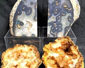 GEODES BOOK ENDS