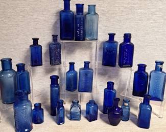 COBALT BLUE BOTTLES