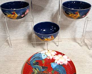 WILLIAM SONOMA BOWLS & PLATE NEW W TAGS
