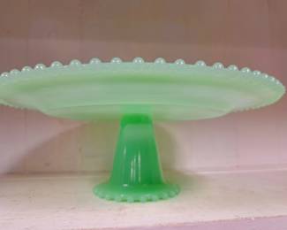 JADEITE CAKE PLATE