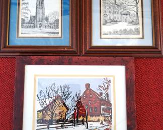 SIGNED OLD SALEM PICTURE & DUKE