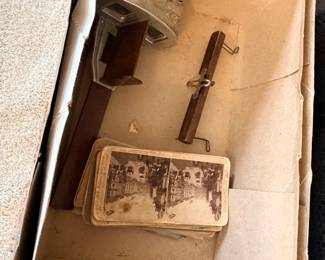 Antique Stereoscope view and cards