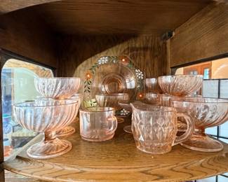pink dish sets