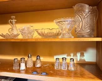 candy dishes, salt & pepper shakers