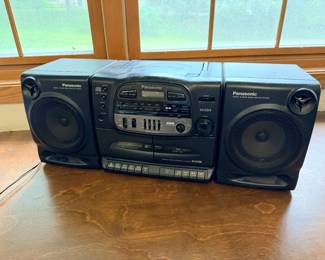 Panasonic radio, CD and cassette player