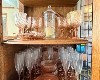 pink dish sets