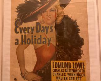 #33 Vintage 1938 Mae West Framed Movie Poster 29x19.5 $150.00