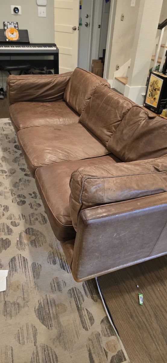 Leather couch