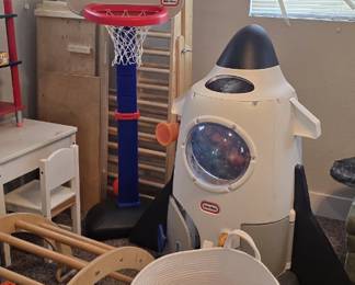 Toys and storage bin