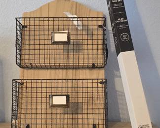 Wall storage curtain rod