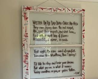 Window framed poetry