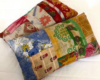 Hand made patchwork pillows