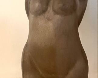 Unsigned nude sculpture