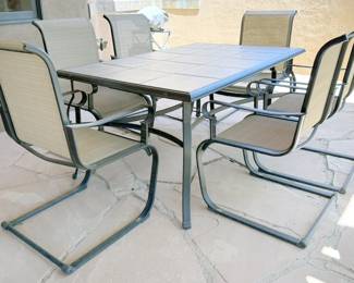 Patio table set