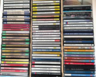 DVD's: As Good As It Gets, Downton Abbey CD's: classical, folk, musicals
