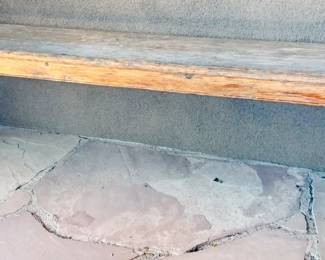 Wooden bench