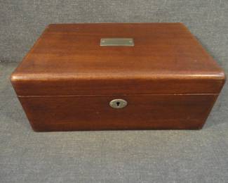 Vintage Glass Lined Cigar Humidor