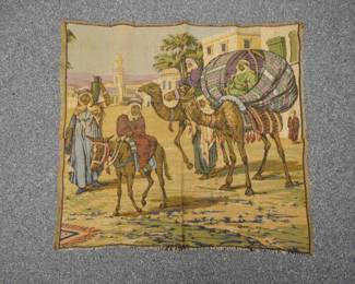 Vintage Belgium Tapestry - Middle East Camels