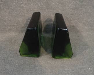 Vintage Blenko Bookends