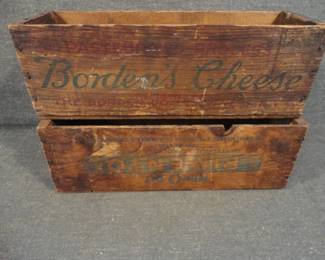 Lot of 2 Vintage Cheese Boxes